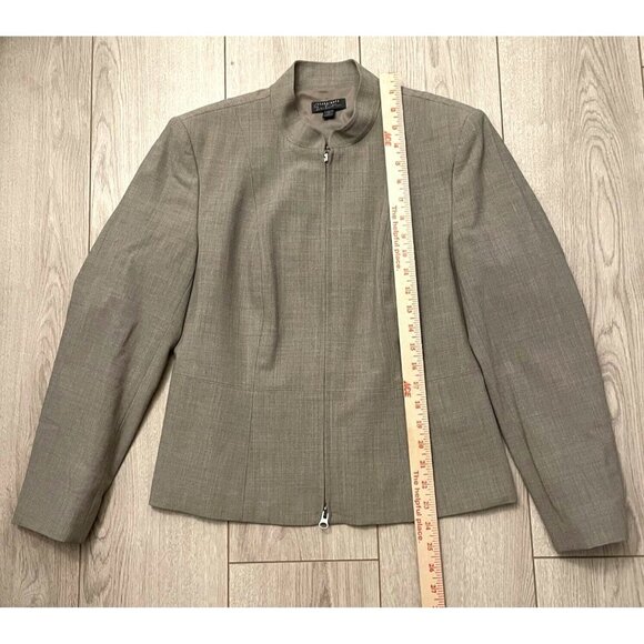 Classiques Entier Two Piece Suit Blazer Jacket Pants Gray Women Size 10 Petite - Picture 7 of 16